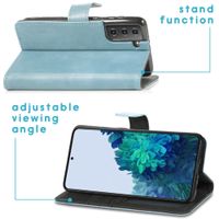 imoshion Étui de télephone portefeuille de luxe Samsung Galaxy S21 - Bleu clair