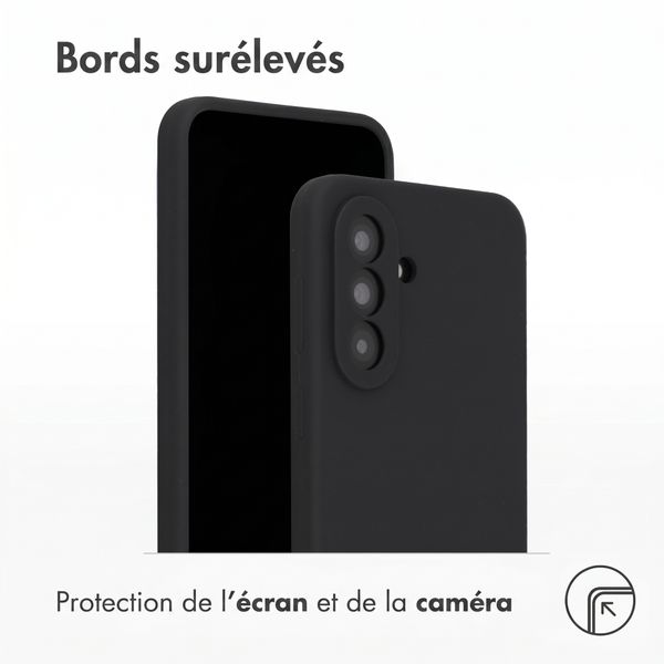 Accezz Coque Liquid Silicone Samsung Galaxy A57 (5G) - Noir