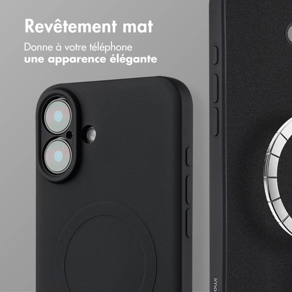 imoshion Coque Couleur avec MagSafe iPhone 16 Plus - Noir