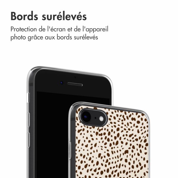 imoshion Coque design pour iPhone SE (2022 / 2020) / 8 / 7 - Desert Dots