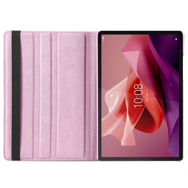 imoshion Coque tablette rotatif à 360° Lenovo Tab P12 - Rose