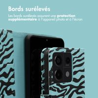 imoshion Étui de téléphone portefeuille Design Xiaomi Redmi Note 13 Pro (5G) / Poco X6 - Black Blue Stripes