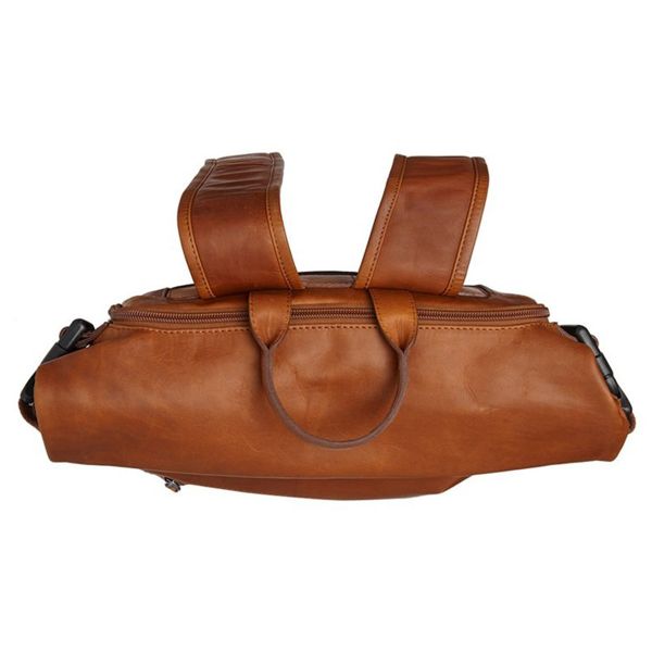 The Chesterfield Brand Sac à dos ordinateur 13 pouces Mazara - Cuir véritable - Cognac