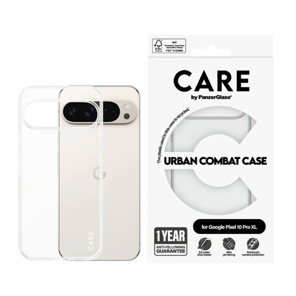 CARE by PanzerGlass Coque Urban Combat Google Pixel 10 Pro XL - Clear