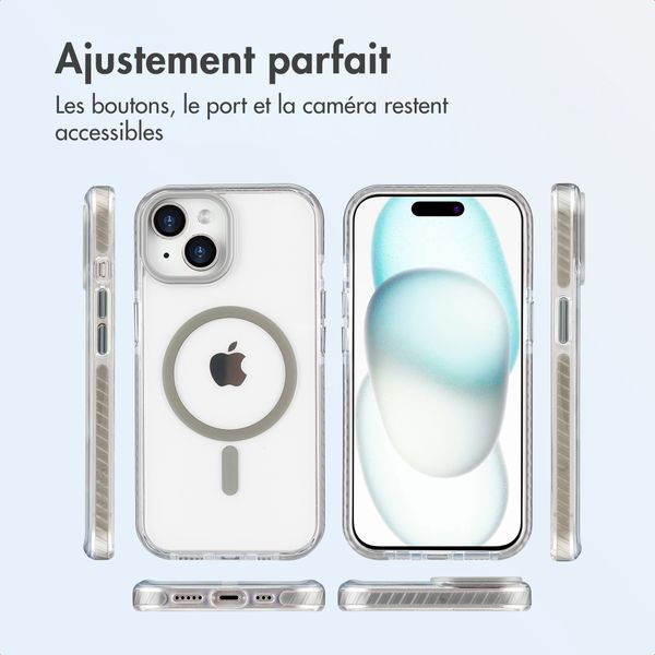 imoshion Coque Combat MagSafe Apple iPhone 15 - Gris