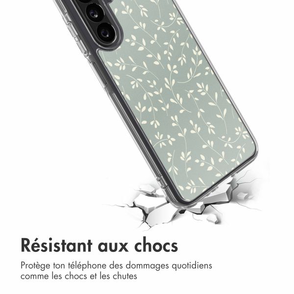 imoshion Coque Design Samsung Galaxy A26 - Smoke Green Flowers