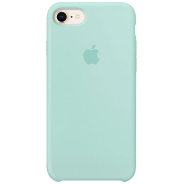 Apple Coque en silicone iPhone SE (2022 / 2020) / 8 / 7 - Marine Green