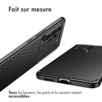 imoshion Coque silicone Carbon Samsung Galaxy A53 - Noir