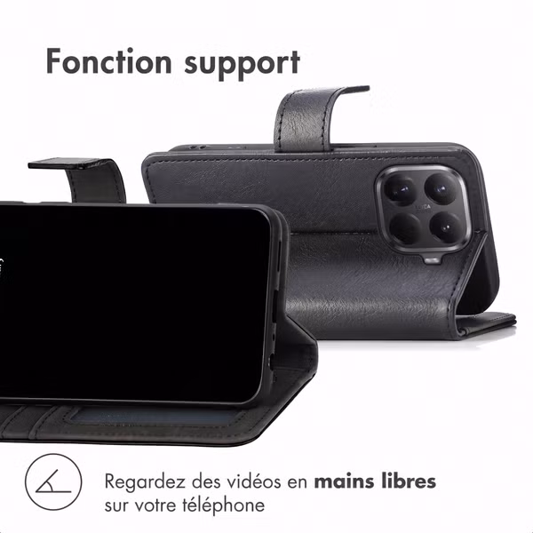 imoshion Étui de télephone portefeuille de luxe Xiaomi 17T - Noir