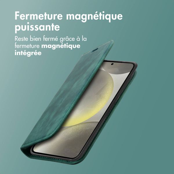 imoshion Étui de téléphone portefeuille Slim Samsung Galaxy S24 / S25 - Vert