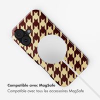 Selencia Coque arrière Vivid avec MagSafe Apple iPhone 17 - Pied-de-Poule