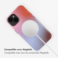 Selencia Coque arrière Vivid avec MagSafe Apple iPhone 14 - Gradient Soft Blush