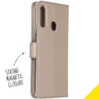 Accezz Étui de télephone Wallet Samsung Galaxy A20s - Doré