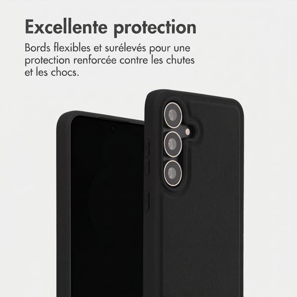 Accezz Coque arrière Edge avec MagSafe Samsung Galaxy S25 FE - Noir