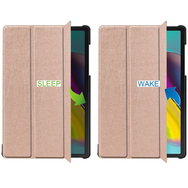 imoshion Coque tablette Trifold Samsung Galaxy Tab S5e - Rose Doré