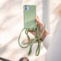 imoshion Coque de couleur avec cordon amovible Apple iPhone SE (2022 / 2020) / 8 / 7 - Vert