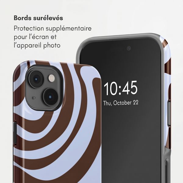 Selencia Coque arrière Vivid Apple iPhone 14 - Dream Swirl Chocolate