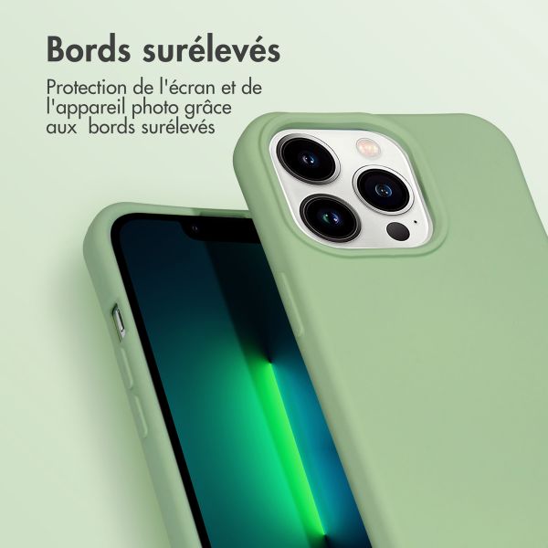 imoshion Coque de couleur avec cordon amovible Apple iPhone 13 Pro - Vert