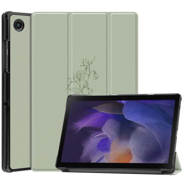 imoshion Coque tablette Design Trifold Samsung Galaxy Tab A8 - Floral Green