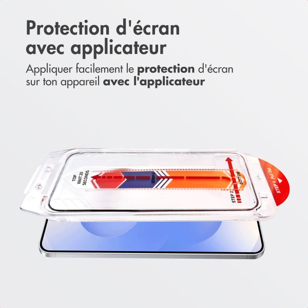 Accezz Protecteur d’écran en verre trempé + Applicateur Samsung Galaxy S24 / S25