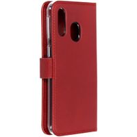 Selencia Étui portefeuille en cuir véritable Samsung Galaxy A40 - Rouge