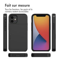imoshion Coque arrière avec porte-cartes Apple iPhone 12 Mini - Noir