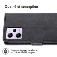 imoshion Étui de télephone portefeuille Xiaomi Redmi Note 12 Pro Plus - Noir