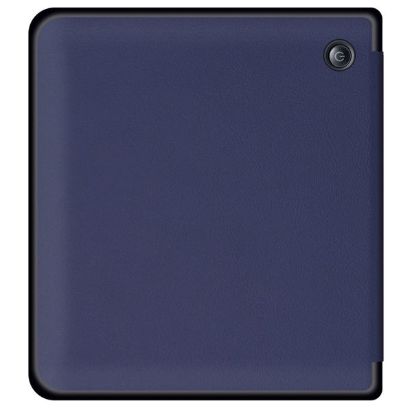 imoshion ﻿Slim Hard Sleepcover avec support Kobo Libra H2O - Bleu foncé