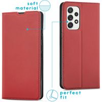 imoshion Étui de téléphone Slim Folio pour le Samsung Galaxy A33 - Rouge