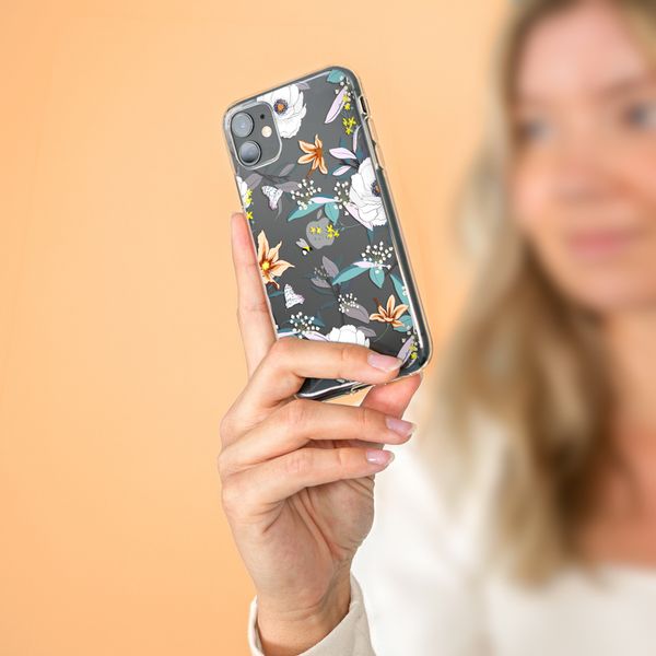 imoshion Coque Design Apple iPhone 12 (Pro) - Fleur - Blanc