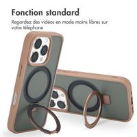 Accezz Coque Ring Stand avec MagSafe iPhone 16 Pro Max - Brown