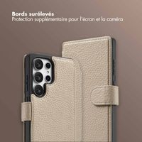 Selencia Étui Riva avec MagSafe et cordon de téléphone Samsung Galaxy S25 Ultra - Beige