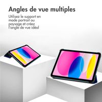 imoshion Coque tablette Trifold Apple iPad 11 (2025) 11 pouces A16 / iPad 10 (2022) 10.9 pouces - Cobalt Blue