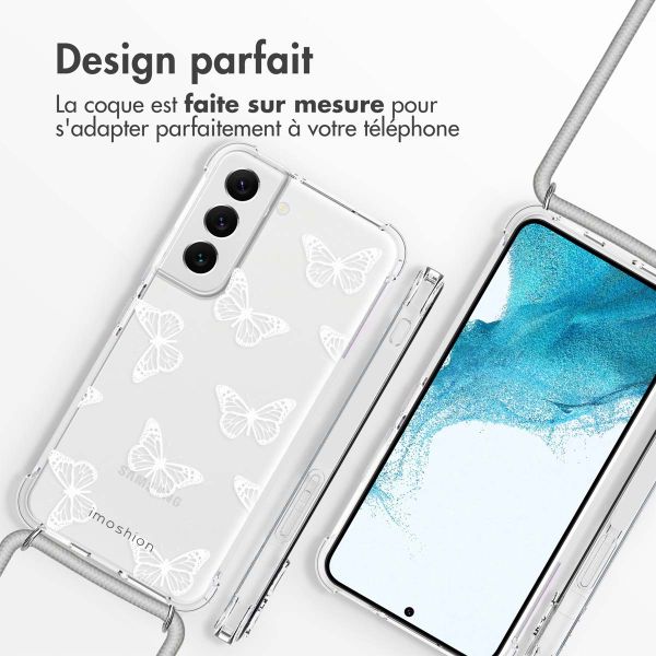 imoshion Coque Design avec cordon Samsung Galaxy S22 - Butterfly