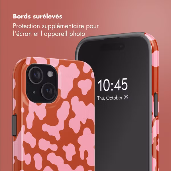 Selencia Coque arrière Vivid avec MagSafe Apple iPhone 15 - Moo’d Blush Pink