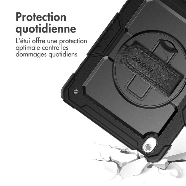 Accezz Coque arrière robuste avec bandoulière iPad Air 13 pouces (2025) M3 / (2024) M2 - Noir