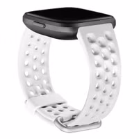 Fitbit Bracelet Sport silicone Fitbit Versa / Versa 2 / Versa Lite - Taille S - Blanc