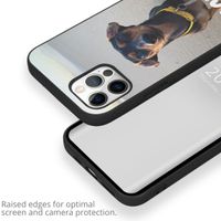 Concevez votre propre coque en gel Apple iPhone 12 (Pro) - Noir