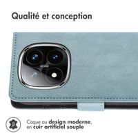 imoshion Étui de télephone portefeuille Xiaomi Redmi Note 14 Pro (4G) - Bleu clair