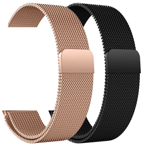 imoshion Multipack bracelet Milanais Apple Watch 1-7 / SE -38/40/41 mm - Noir / Rose Champagne