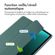 imoshion Coque tablette rigide Trifold Samsung Tab S10 Plus / Tab S9 FE Plus / Tab S9 Plus 12.4 pouces - Vert