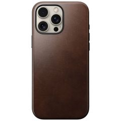 Nomad Coque Modern Horween Leather Apple iPhone 16 Pro Max - Rustic Brown
