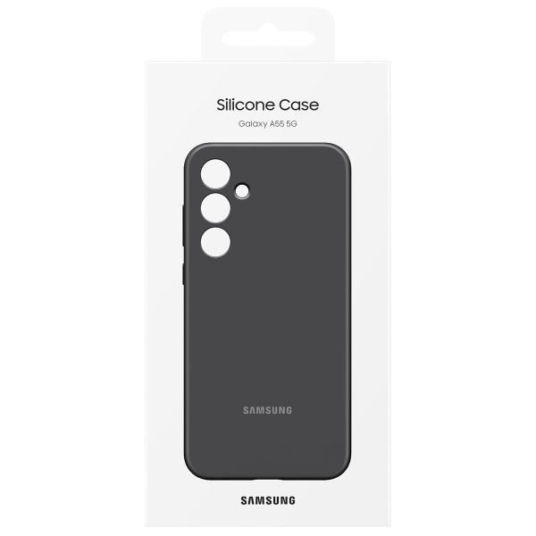 Samsung Original Coque en silicone Samsung Galaxy A55 - Noir