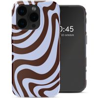 Selencia Coque arrière Vivid Apple iPhone 15 Pro - Dream Swirl Chocolate