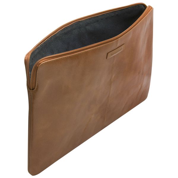 dbramante1928 Skagen Pro - Pochette ordinateur 14 pouces - Cuir véritable - MacBook Pro 14 pouces - Tan