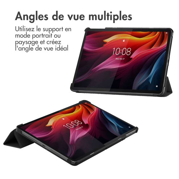 imoshion Coque tablette Trifold Lenovo Tab K11 Plus - Noir