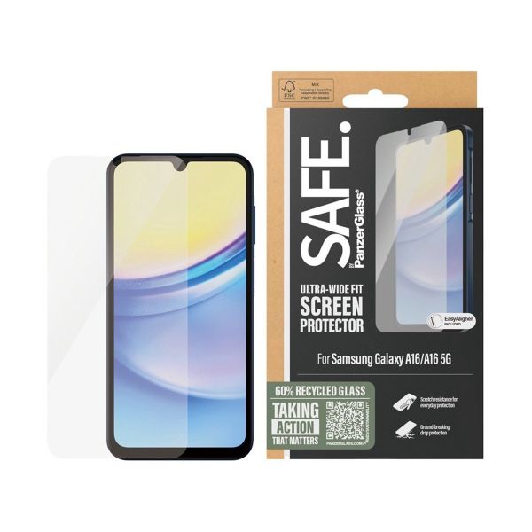 SAFE by PanzerGlass Protection d'écran Ultra-Wide Fit Samsung Galaxy A16