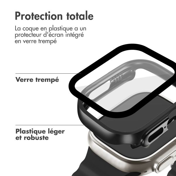 imoshion Coque rigide brillante à couverture complète pour Apple Watch Ultra / Ultra 2 - 49 mm - Noir