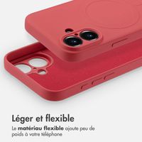 imoshion Coque Couleur avec MagSafe iPhone 16 - Dusty Rose