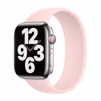 Apple Bracelet Boucle unique en Silicone Apple Watch | 38/40/41/42 mm - Taille 4 - Chalk Pink
